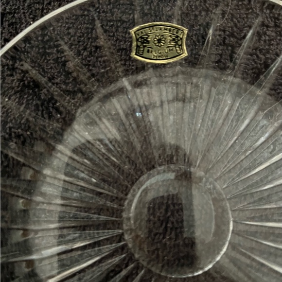 Val St. Lambert ‘Balmoral pattern’ Crystal Bread & Butter Plates 5 3/4” - Picture 7 of 9